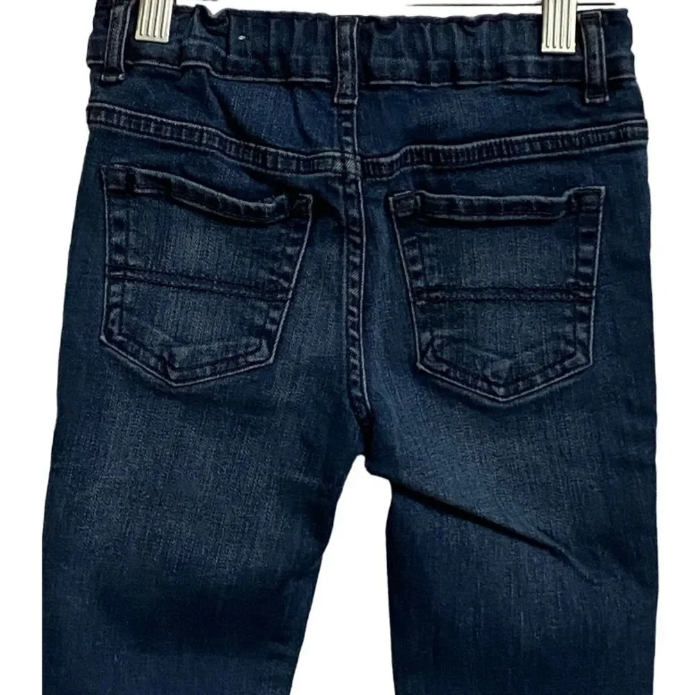 The Children’s Place Boys Skinny Jeans Size 7 Slim Fit Dark Wash Adjustable